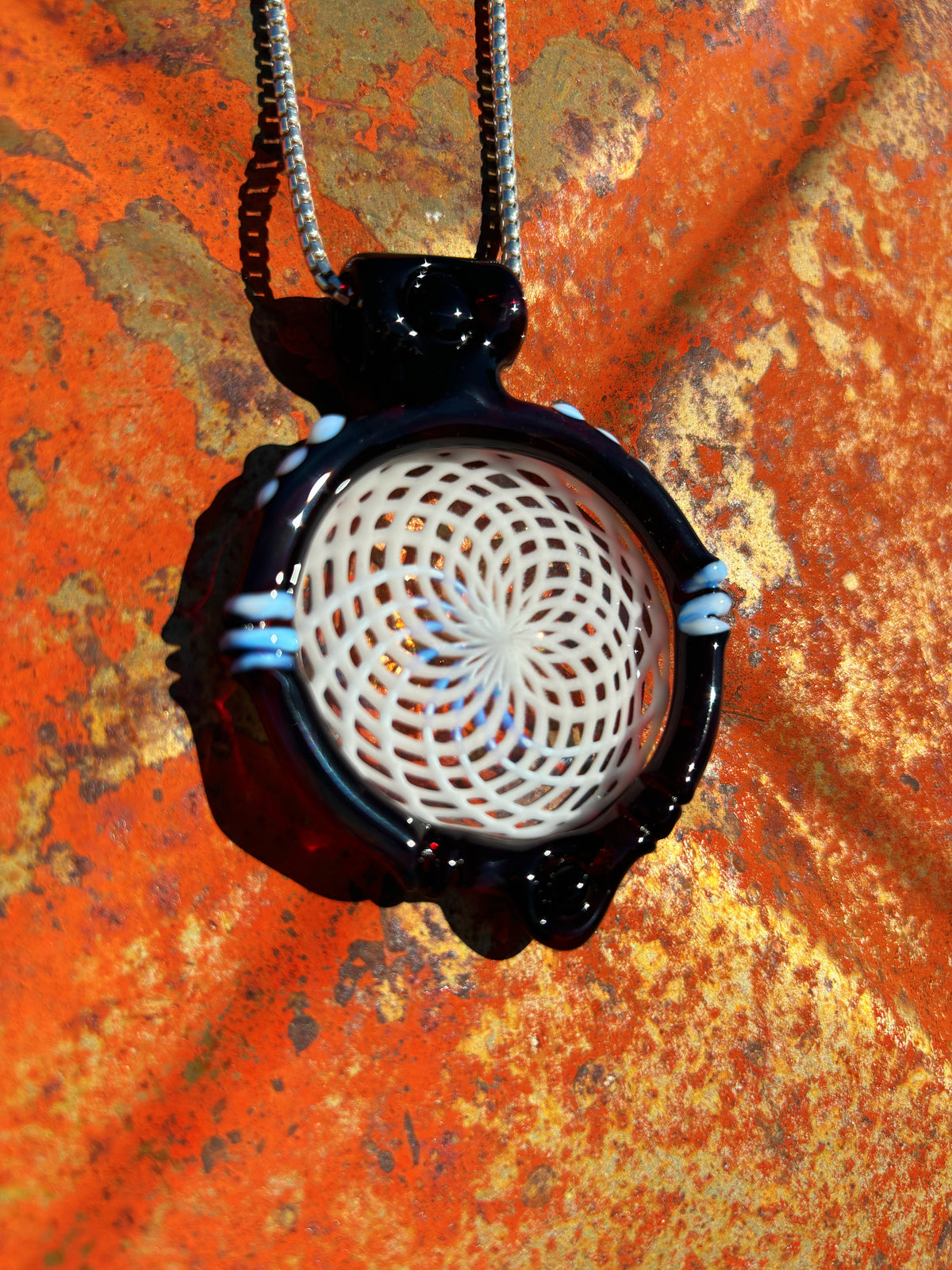 Red Elvis Dream Catcher Pendant