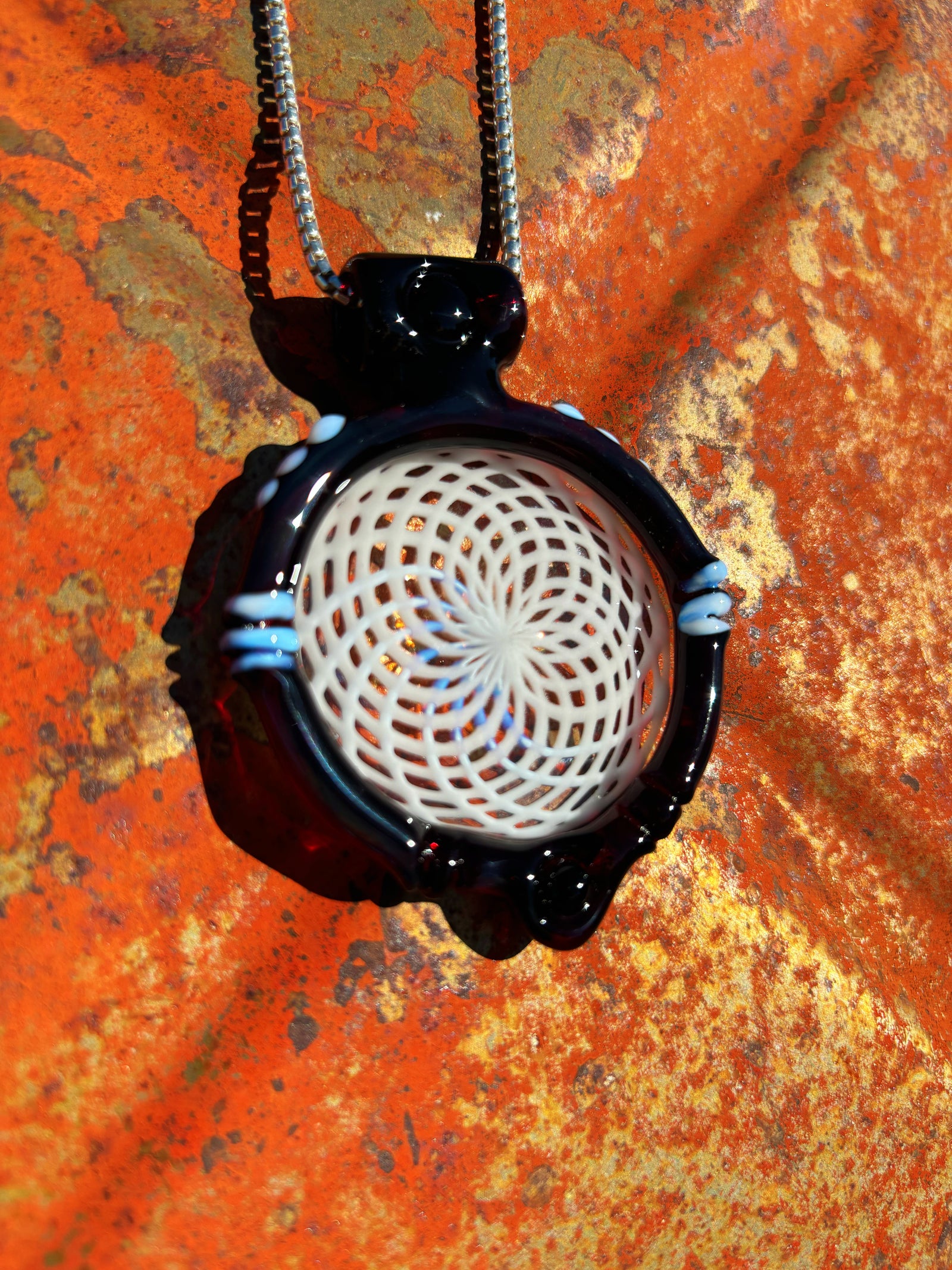 Red Elvis Dream Catcher Pendant