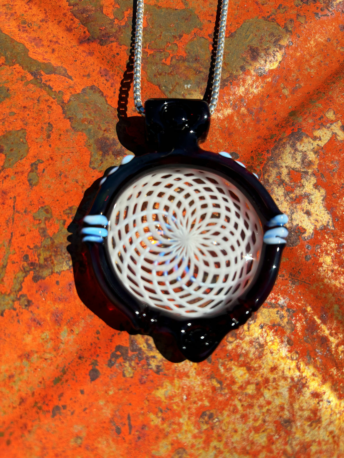 Red Elvis Dream Catcher Pendant