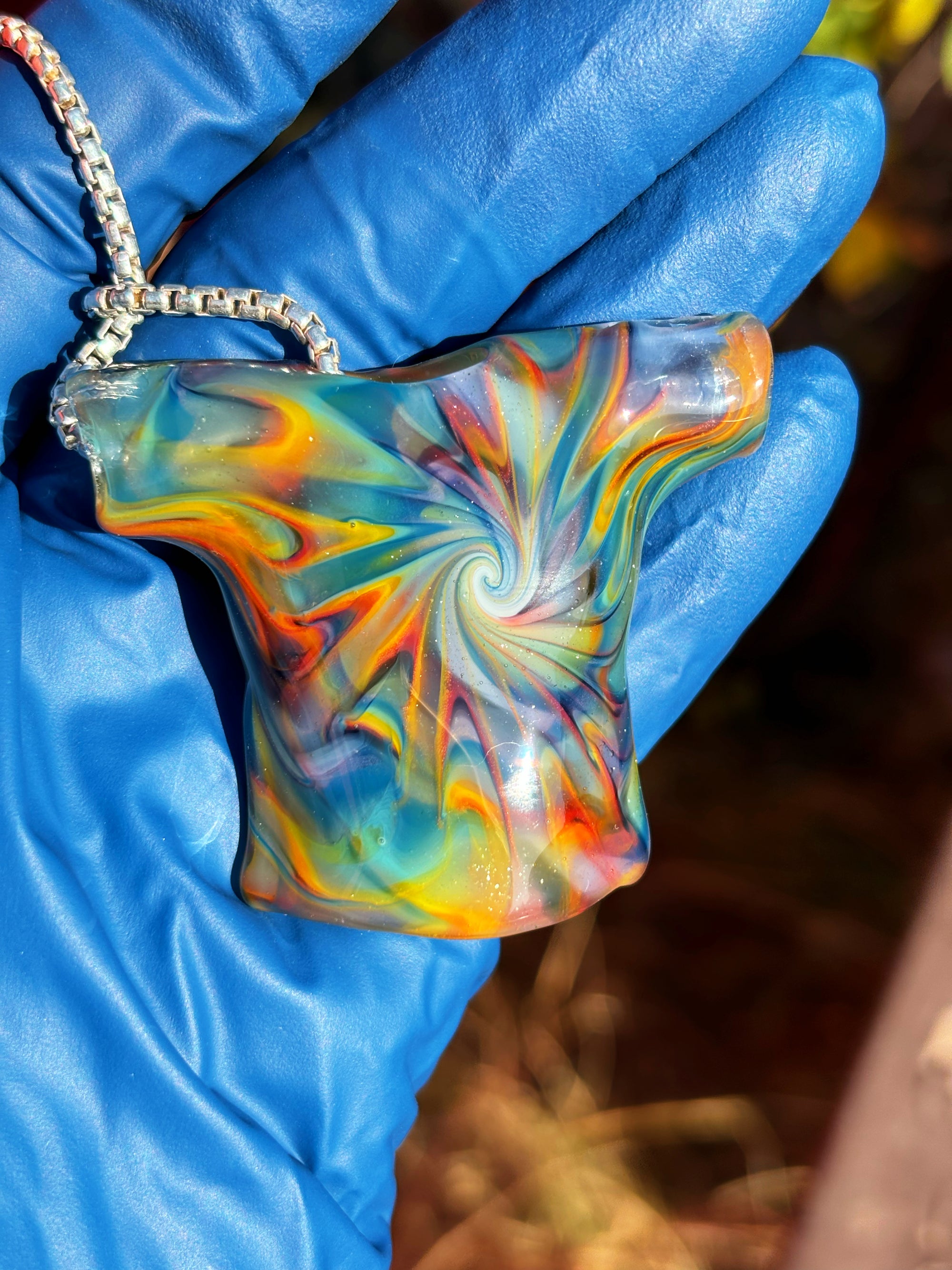 Iced Dye Tiedye T-shirt Pendant (M)