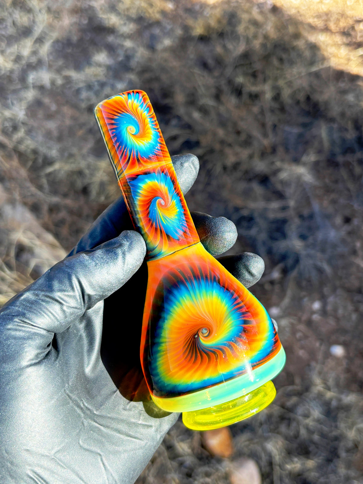 Puffco Tie Dye Tapestry Peak Attachment (Dry)