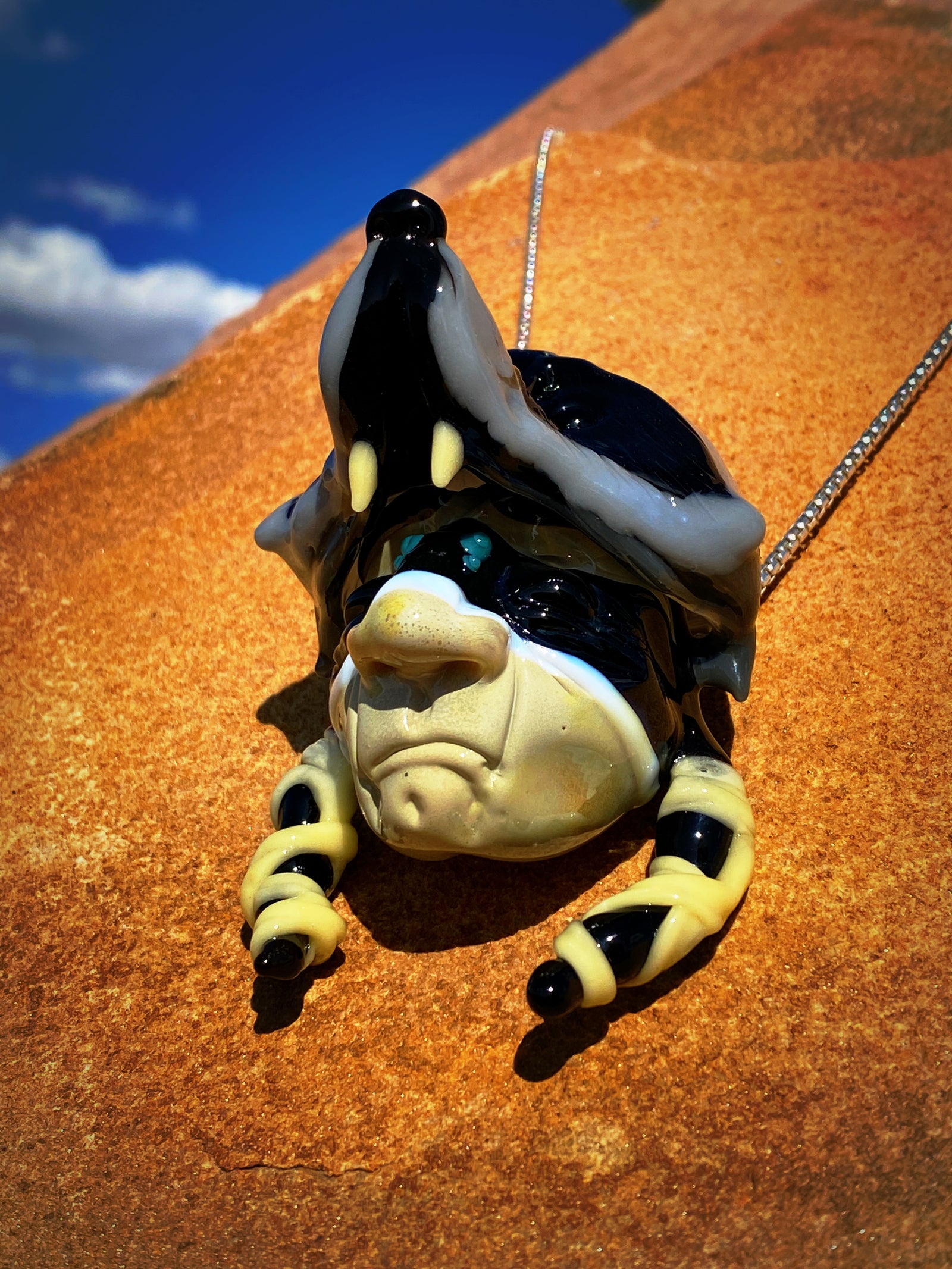 Raccoon Medicine Wanderer V2 Pendant (3"L x 2.5"W)