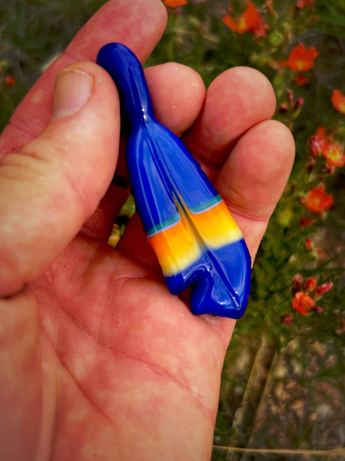 Pendelton Feather Pendant (3&quot;L x 3/4&quot;W)