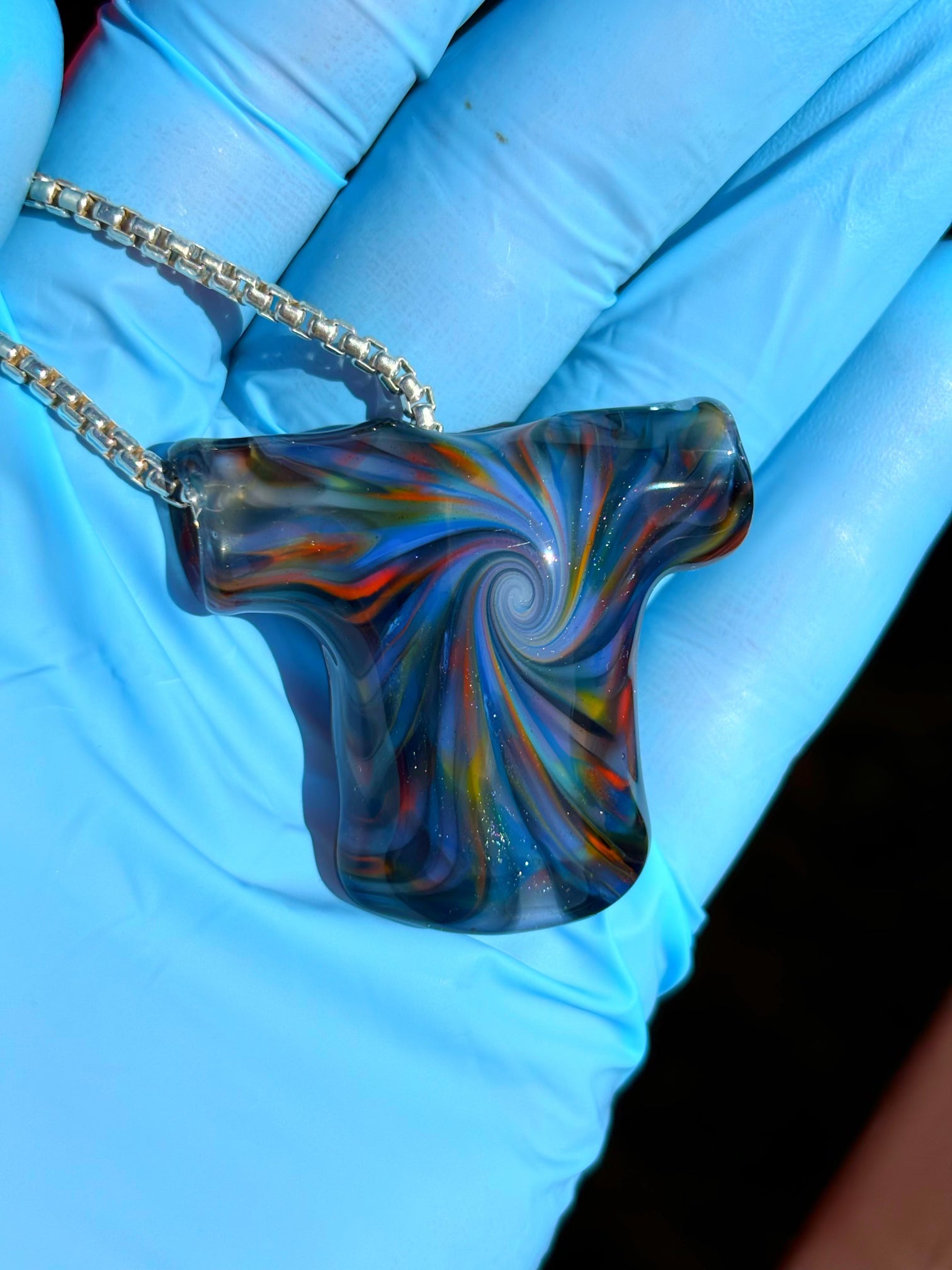 Iced Dye Tiedye T-shirt Pendant (S)