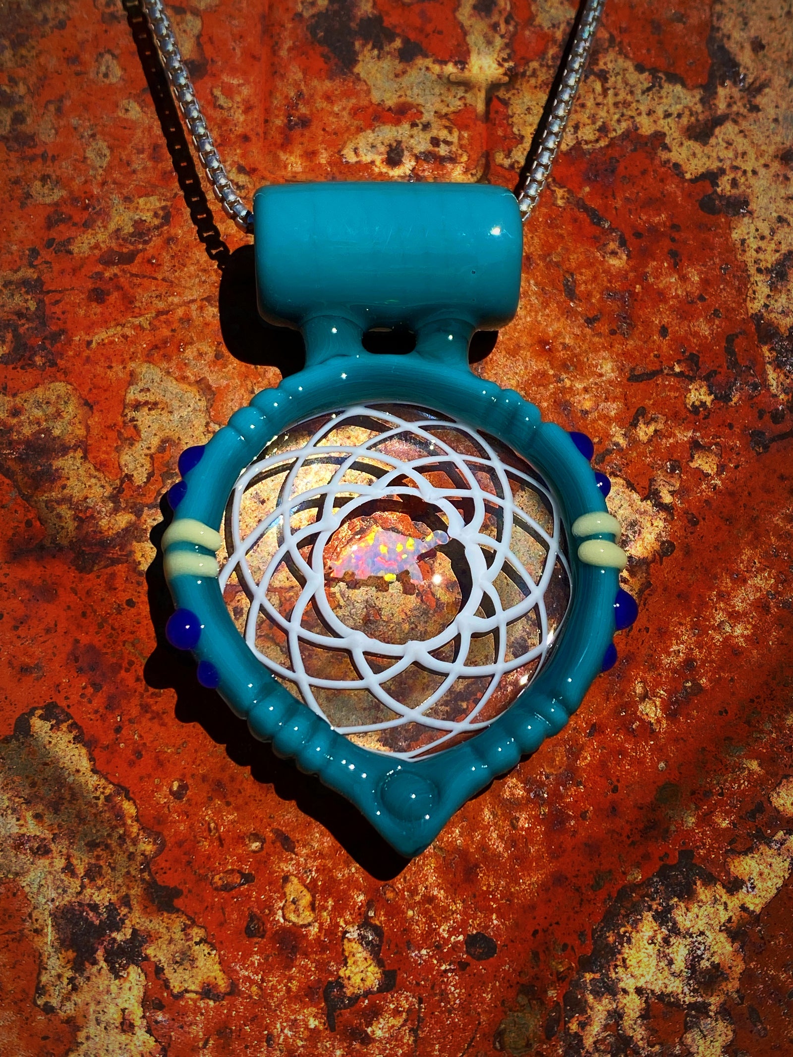 The Wanderer Series VOL2  Dreamcatcher Pendant 2"L x 1.5"W