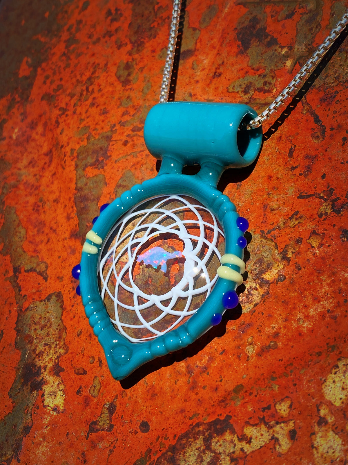 The Wanderer Series VOL2  Dreamcatcher Pendant 2&quot;L x 1.5&quot;W