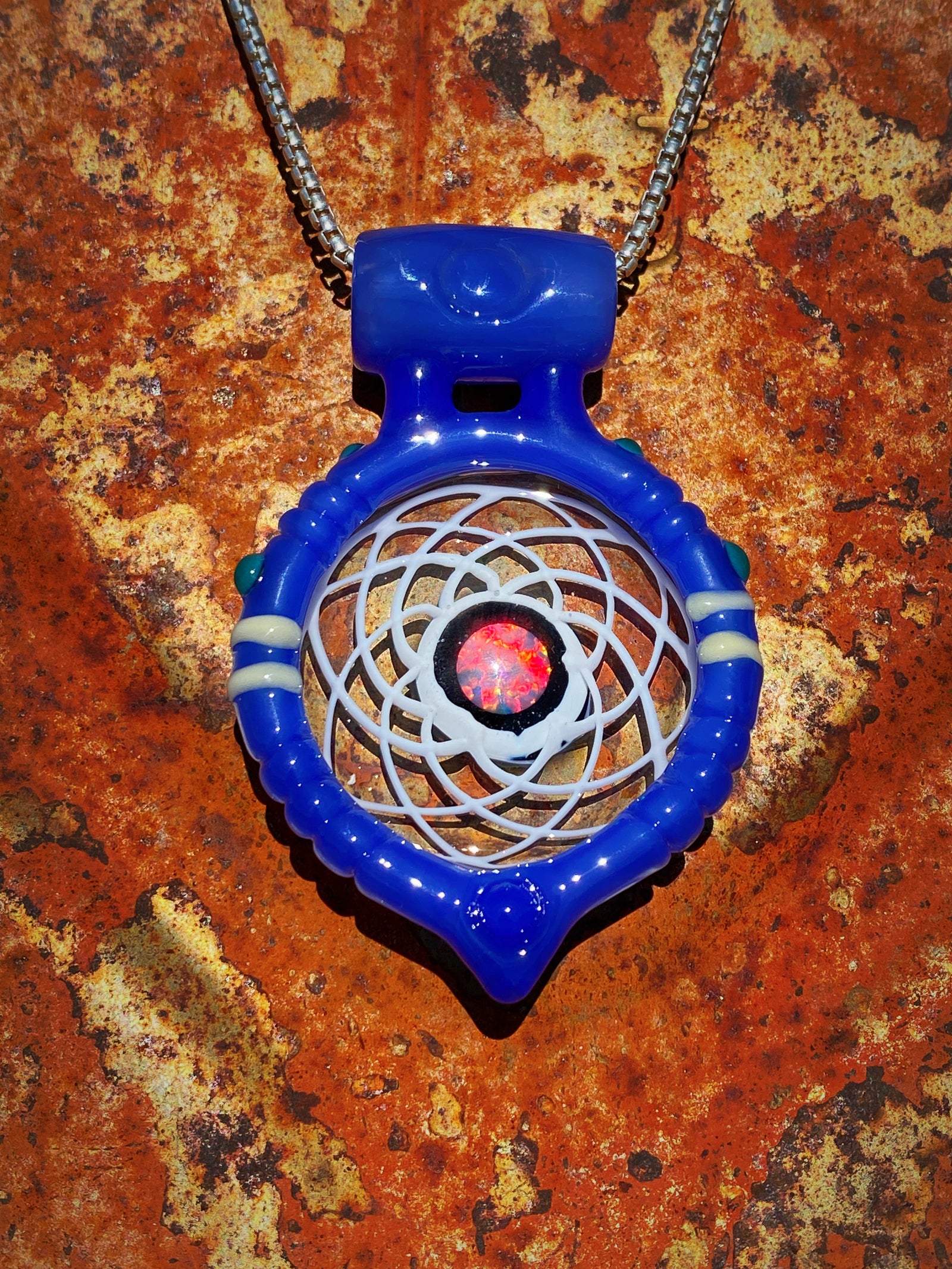 The Wanderer Series VOL2  Dreamcatcher Pendant 2.2"L x 1.5"W