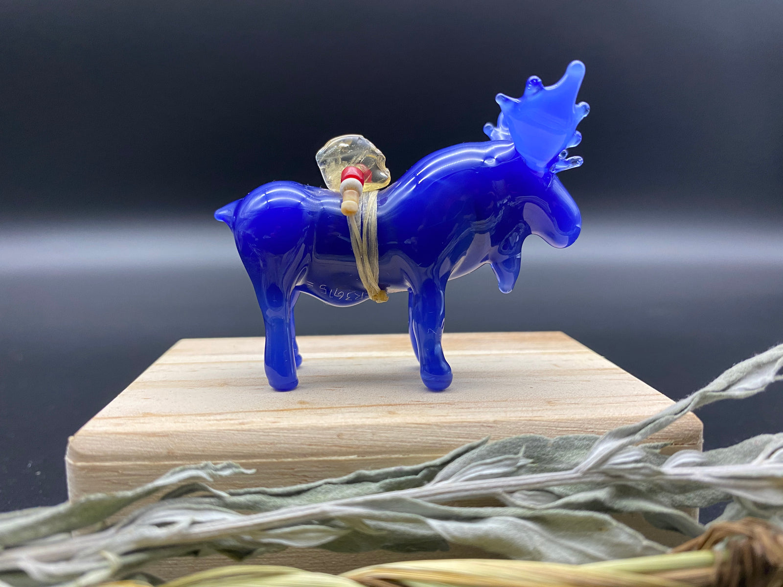 Handmade glass spirit charm animal by R3G15. 