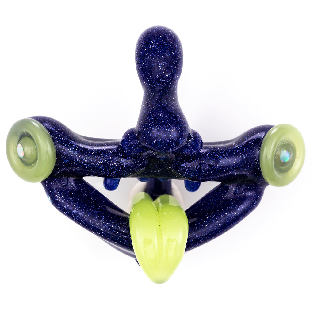 R3G15 Blue blizzard and antidote Mengu pendant with opal inlays. 