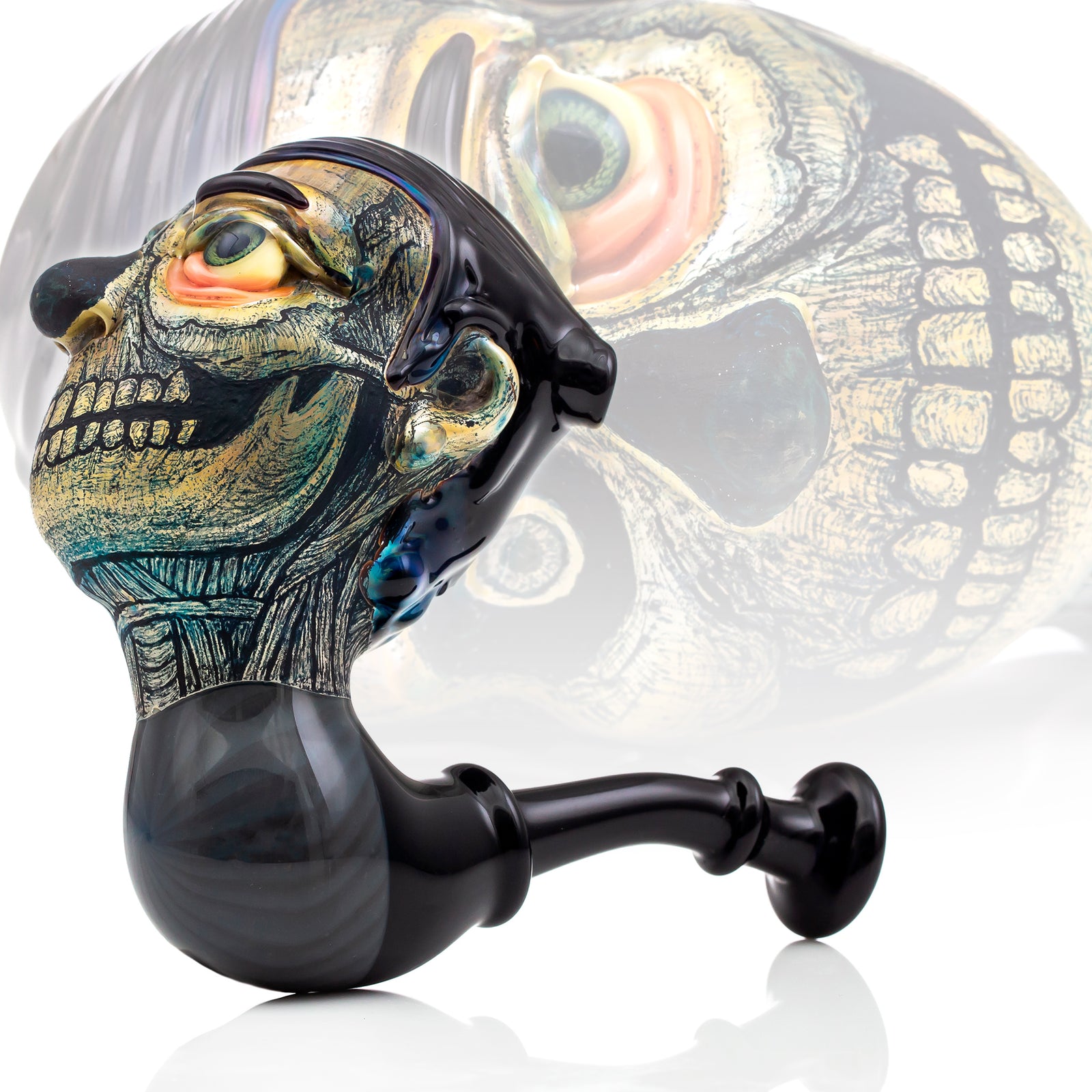 Devadita x R3G15 Carved Sherlock collab shown with a different photo view as a faint background. 